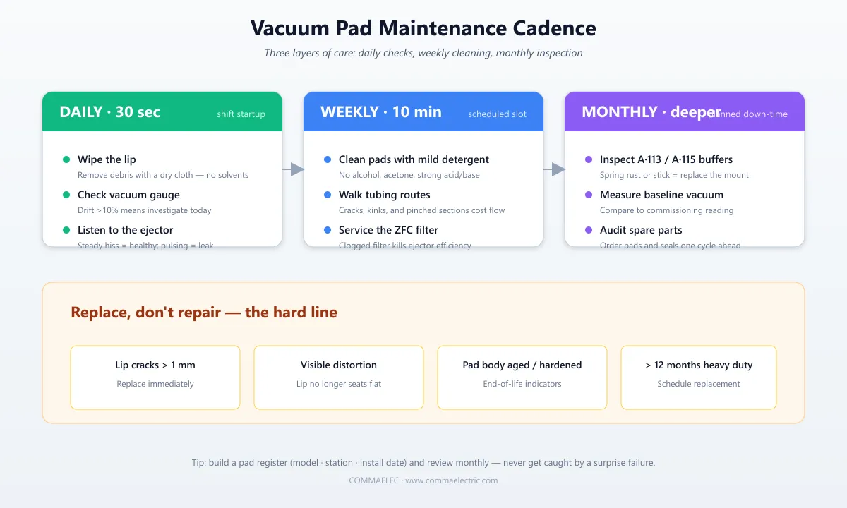 Vacuum Pad Mantentzea: Hutsean maneiatzen hasi berrientzako zainketa gida praktikoa