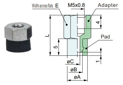Sponge Vacuum Suction Cups Zp2